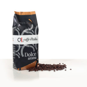 imagen de bolsa de café en grano dolce aroma
